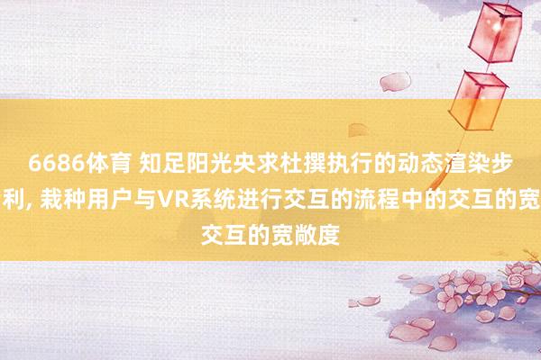6686体育 知足阳光央求杜撰执行的动态渲染步调专利， 栽种用户与VR系统进行交互的流程中的交互的宽敞度