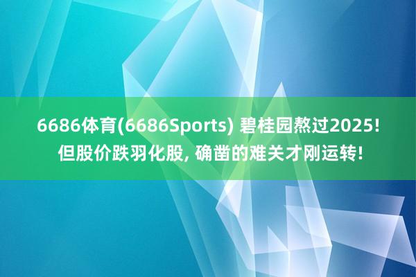 6686体育(6686Sports) 碧桂园熬过2025! 但股价跌羽化股， 确凿的难关才刚运转!