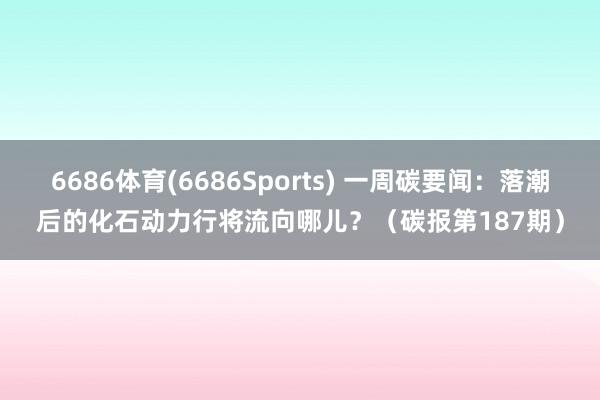 6686体育(6686Sports) 一周碳要闻：落潮后的化石动力行将流向哪儿？（碳报第187期）
