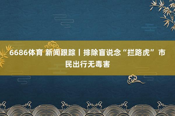 6686体育 新闻跟踪丨排除盲说念“拦路虎” 市民出行无毒害