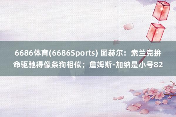 6686体育(6686Sports) 图赫尔：索兰克拚命驱驰得像条狗相似；詹姆斯-加纳是小号82
