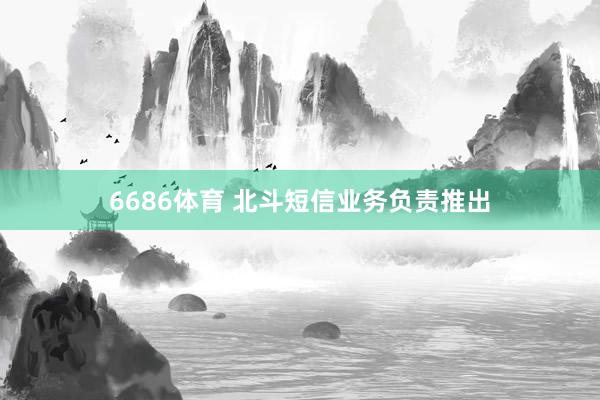 6686体育 北斗短信业务负责推出