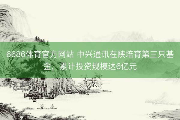 6686体育官方网站 中兴通讯在陕培育第三只基金，累计投资规模达6亿元