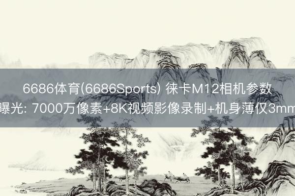 6686体育(6686Sports) 徕卡M12相机参数曝光: 7000万像素+8K视频影像录制+机身薄仅3mm