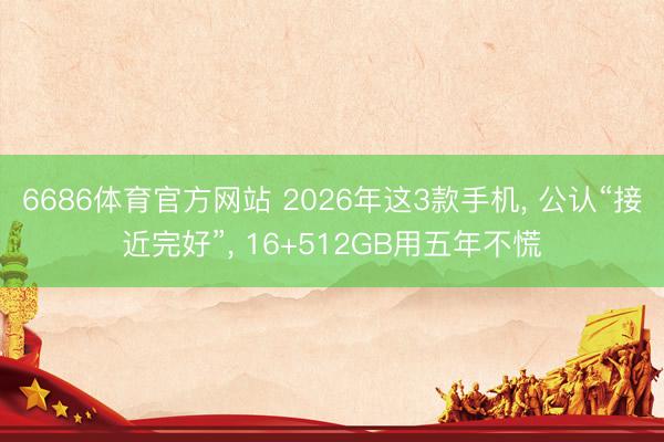 6686体育官方网站 2026年这3款手机， 公认“接近完好”， 16+512GB用五年不慌