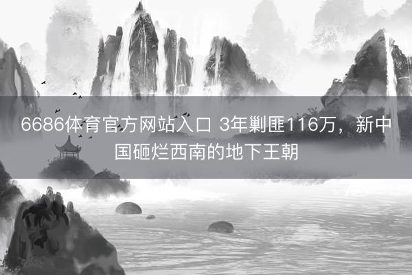 6686体育官方网站入口 3年剿匪116万，新中国砸烂西南的地下王朝