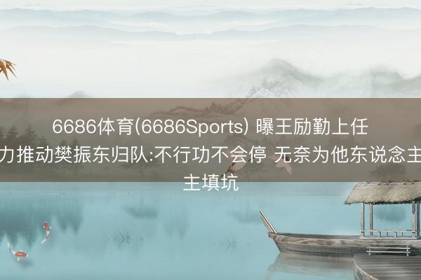 6686体育(6686Sports) 曝王励勤上任后悉力推动樊振东归队:不行功不会停 无奈为他东说念主填坑