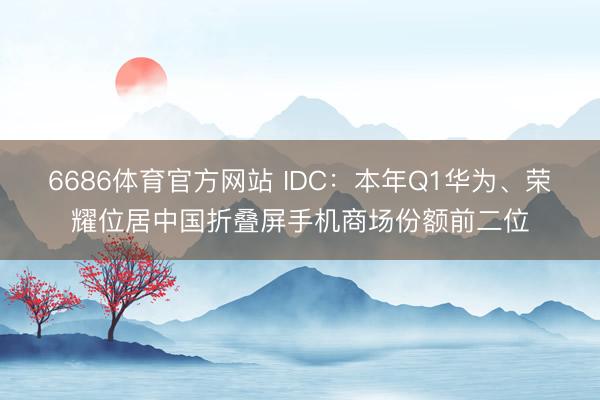 6686体育官方网站 IDC：本年Q1华为、荣耀位居中国折叠屏手机商场份额前二位